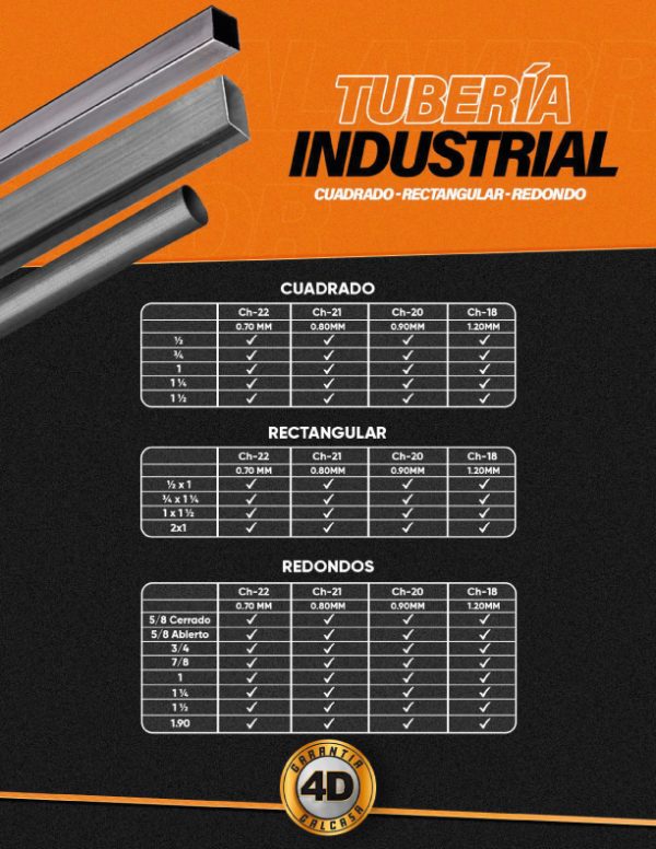 Tubería Industrial Cuadrada - Image 4