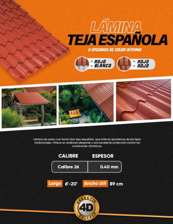 Lámina Tipo Teja - Image 2